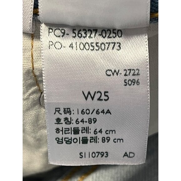 Levi’s 501 Denim Shorts Jean Size 25 Buttonfly Distress Cutoffs Light Wash EUC - Picture 7 of 7